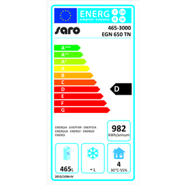 refrigerator EGN 650 TN gastronorm 650 ltr | solid door | convection cooling product photo  L