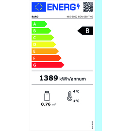 refrigerator EGN 650 TNG gastronorm 650 ltr | glass door | convection cooling product photo  L
