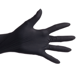 nitrile gloves L nitrile black powder-free | disposable | 100 pieces product photo