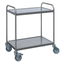 serving trolley SW2 stainless steel | 2 shelves à 800 x 500 mm product photo  L