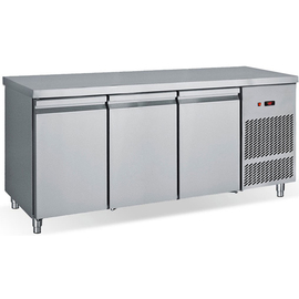 refrigerated table PG 185 with 3 wing doors | 1850 mm x 700 mm H 850 mm product photo