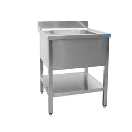 kitchen sink table with ground floor | 1 basin L 700 mm W 600 mm H 850 mm product photo