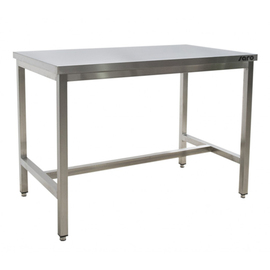stainless steel table without ground floor L 1200 mm W 700 mm H 850 mm product photo