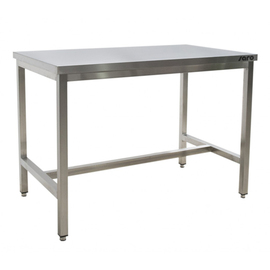 stainless steel table without ground floor L 800 mm W 700 mm H 850 mm product photo