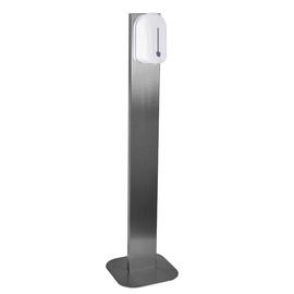 disinfectant dispensers MERIT with sensor floor model with stainless steel column 1100 ml battery-operated 290 mm x 300 mm H 1200 mm product photo