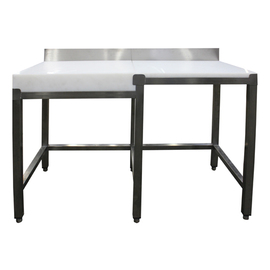 Cutting table with chopping block | upstand | 1800 mm x 600 mm H 850 mm product photo