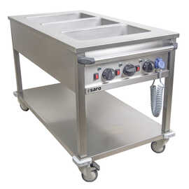 Bain Marie trolley BT-3 heatable  • 3 basins product photo