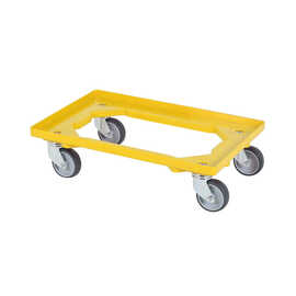 transport trolley TRGE yellow | 600 mm x 400 mm product photo