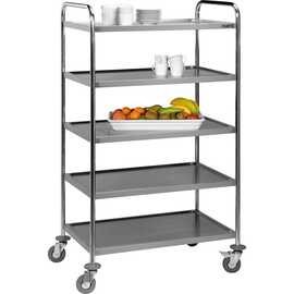 serving trolley DAVID  | 5 shelves  L 860 mm  B 540 mm  H 1540 mm product photo