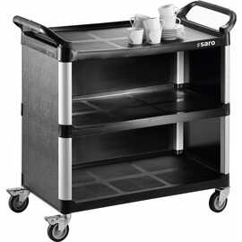 trolley|serving cart ZOKA 1 black  | 3 shelves  L 845 mm  B 430 mm  H 950 mm product photo
