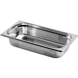 GN container GN 1/3 x 65 mm | stainless steel BUDGET LINE | base perforated product photo