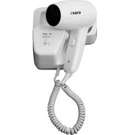 hairdryer JOSHUA for wall mounting plastic white 1200 watts | razor socket product photo