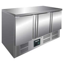 refrigerated table VIVIA S 903 S/S TOP | 3 solid doors | 1365 mm x 700 mm H 870 - 890 mm product photo