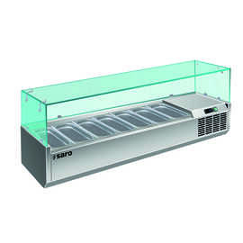 countertop cooling vitrine VRX 1600/380 suitable for 7 x GN 1/3 - 150 mm product photo