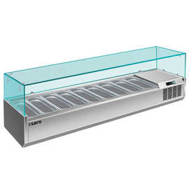 countertop cooling vitrine VRX 2000/380 suitable for 9 x GN 1/3 - 150 mm product photo