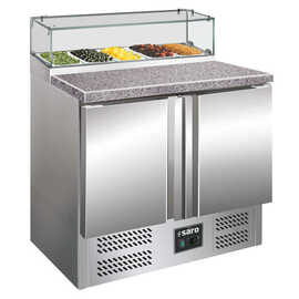 pizza table with glass top PS 200 G 230 watts  | 2 solid doors product photo