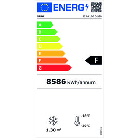 freezer D 920 white with 2 glass doors | convection cooling product photo Missing translation S