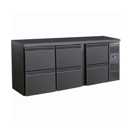 bar cooler BC 3100-6S black with 6 drawers | convection cooling product photo