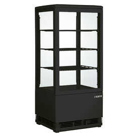 refrigerated vitrine SC 80 schwarz 230 volts | 3 shelves product photo