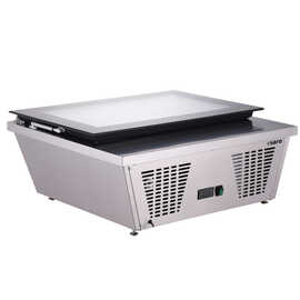 ice cream showcase TORINO incl. 4 ice cream containers | 867 mm x 735 mm H 373 mm product photo S