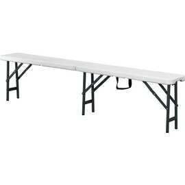 party bench SIESTA white | 1830 mm  x 300 mm product photo