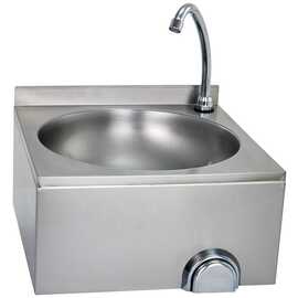 hand wash sink Justin with knee operated | 400 mm x 400 mm H 240 mm product photo