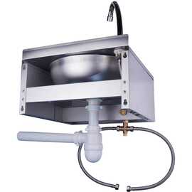 hand wash sink Justin with knee operated | 400 mm x 400 mm H 240 mm product photo S