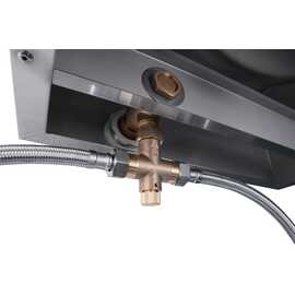 hand wash sink Justin with knee operated | 400 mm x 400 mm H 240 mm product photo S