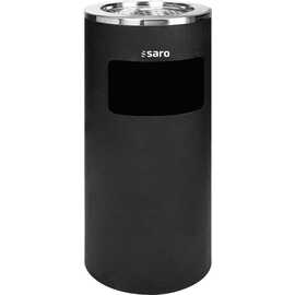 waste collector|stand ashtray AF 202 AB steel black floor model  Ø 300 mm  H 720 mm product photo