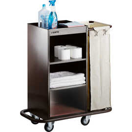 room service cart AF 260 reddish brown | 920 mm  x 450 mm  H 1120 mm product photo