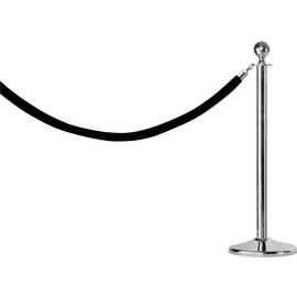 barrier stand AF 279 stainless steel silver coloured  Ø 0.36 m  H 1.0 m | ball-shaped pole head product photo