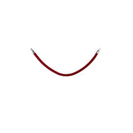 cord AF 219 chromed | webbing colour red velvet coated | chromium coloured Ø 38 mm L 1.5 m product photo S