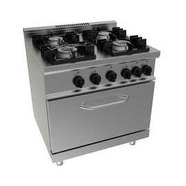 gas stove E7/KUPG4LE gastronorm 400 volts 5.48 kW (electric oven) 24 kW (gas) | oven product photo