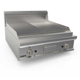 Gas griddle plate 800 mm wide tabletop unit 1/2+1/2 model LQ / FTG4BBM product photo