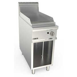 Gas griddle plate 400 mm wide, floor-standing unit, smooth, model LQ / FTG2BAL product photo