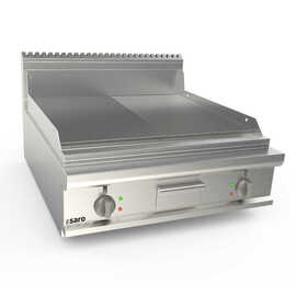 Electric griddle plate 800 mm wide, table 1/2+1/2, model LQ / FTE4BBM product photo