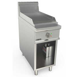 Electric griddle plate 400 mm wide, grooved stand, model LQ / FTE2BAR product photo