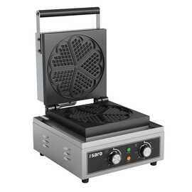 waffle iron ILONA electric waffle shape heart product photo