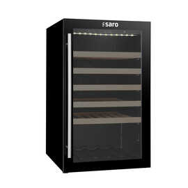 wine refrigerator WK 40 black | glass door | 5 wooden grids product photo