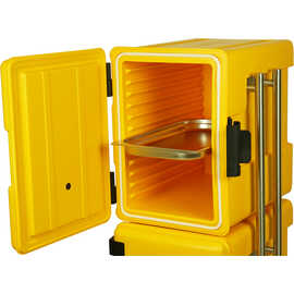 thermal container Emmerich yellow | 12 support rails 172 ltr | 520 mm x 630.5 mm H 1350 mm product photo S