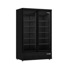 refrigerator GTK 1000 PRO black with 2 glass doors | static cooling product photo