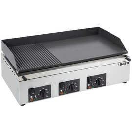 griddle plate GPK 810 | tabletop unit with 3 heating zones 2/3 smooth | 1/3 grilled product photo