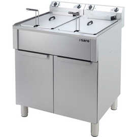 electric deep fryer BRAGA 40 ltr | floor model with 2 basins product photo