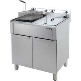 electric deep fryer BRAGA 40 ltr | floor model with 2 basins product photo S