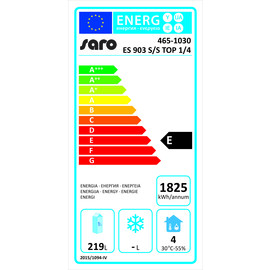 refrigerated table ES 903 S/S TOP 1/4 with 1 full door | 4 drawers | static cooling product photo Missing translation S