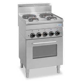 Electric stove with electric oven, 4 hobs, 600 Line, freestanding model E4F6 product photo
