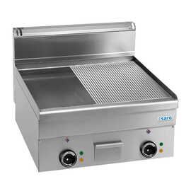 Electric grill plate 1/2 smooth 1/2 ribbed table model EFT66LR product photo