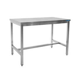 stainless steel table without ground floor L 1000 mm W 600 mm H 850 mm product photo