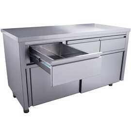 sliding door cabinet | 3 drawers x 700 mm H 850 mm product photo  S