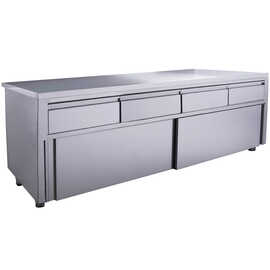 sliding door cabinet | 4 drawers | 1800 mm x 700 mm H 850 mm product photo